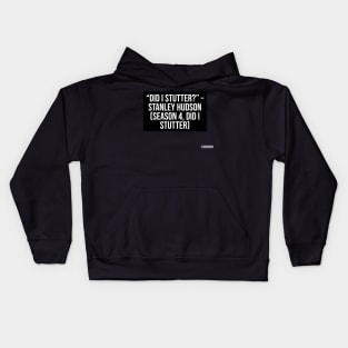 the office funny quote Kids Hoodie